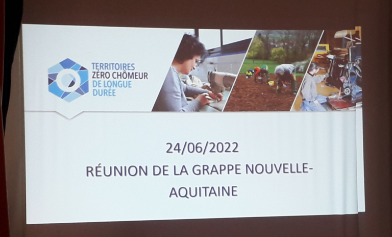 Réunion régionale du 24/06 : Grappe Nouvelle Aquitaine